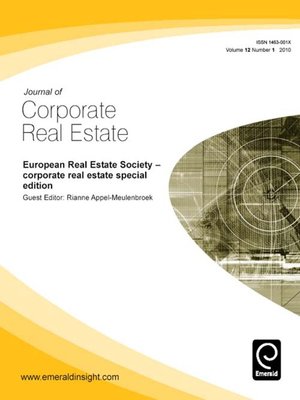 cover image of Journal of Corporate Real Estate, Volume 12, Issue 1
